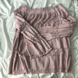 Pink Off the shoulder top